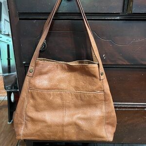 American Leather Co 'Brandy Shopper' Leather Shoulder Bag